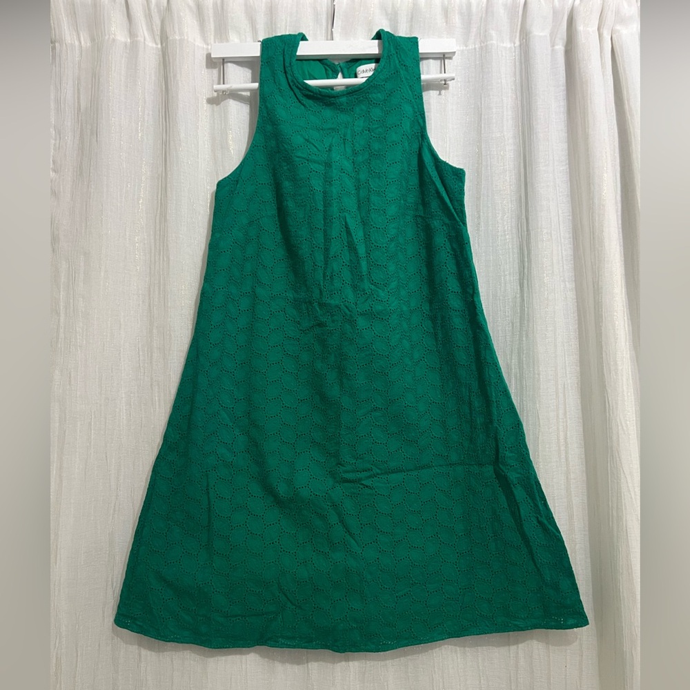 Calvin Klein Green Lace Dress